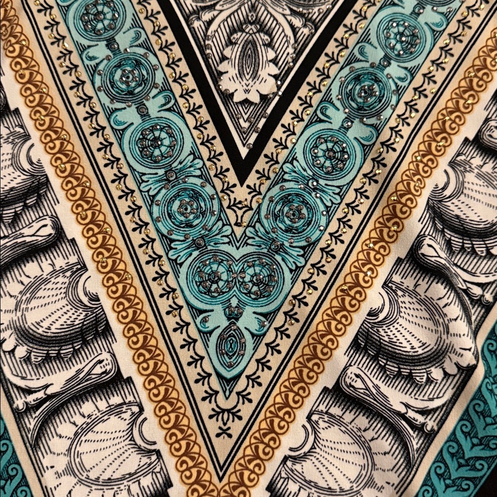 JM Collection Patterned Blouse - Picture 4 of 6